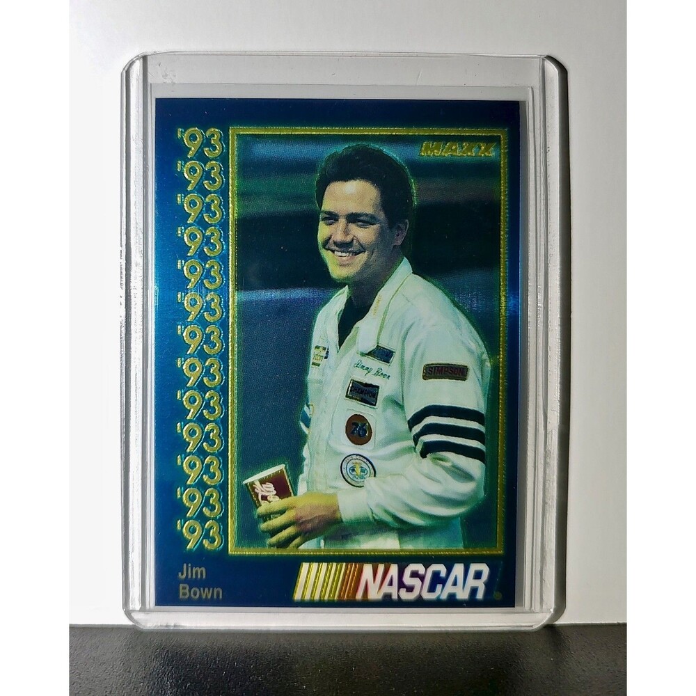 Jim Bown 1993 Maxx Premier Plus Racing #77 NASCAR Card Bown Racing